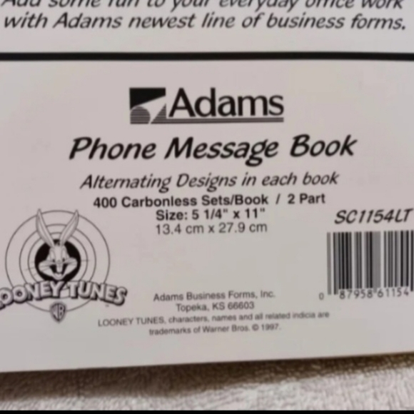 Vintage Looney tunes Tasmanian Devil spiral phone message book - Picture 10 of 10